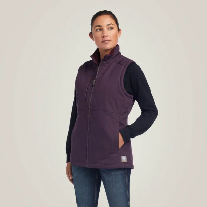 Rebar DuraCanvas Insulated Vest Plum Perfect Women Ariat Jackets and Vests