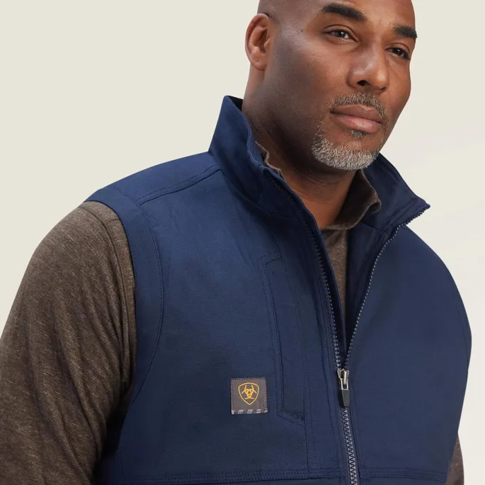 Rebar DuraCanvas Vest Navy Men Ariat Jackets and Vests Rebar DuraCanvas Vest Navy Men Ariat Jackets and Vests