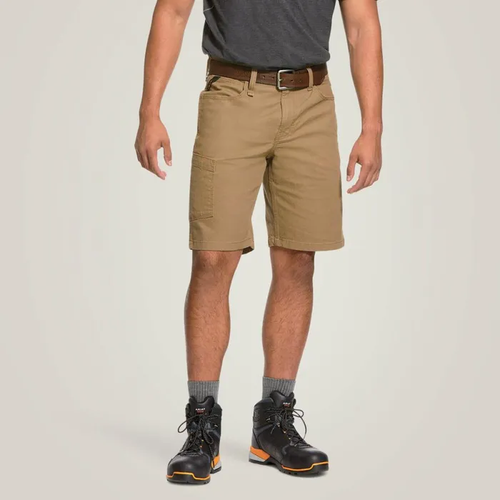 Rebar DuraStretch Made Tough 10034 Short Field Khaki Men Ariat Pants and Shorts