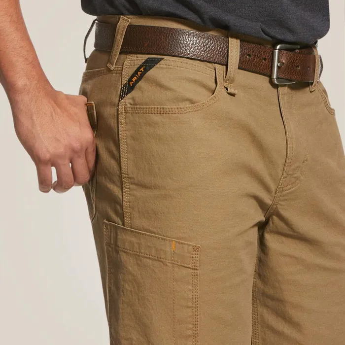 Rebar DuraStretch Made Tough 10034 Short Field Khaki Men Ariat Pants and Shorts Rebar DuraStretch Made Tough 10034 Short Field Khaki Men Ariat Pants and Shorts