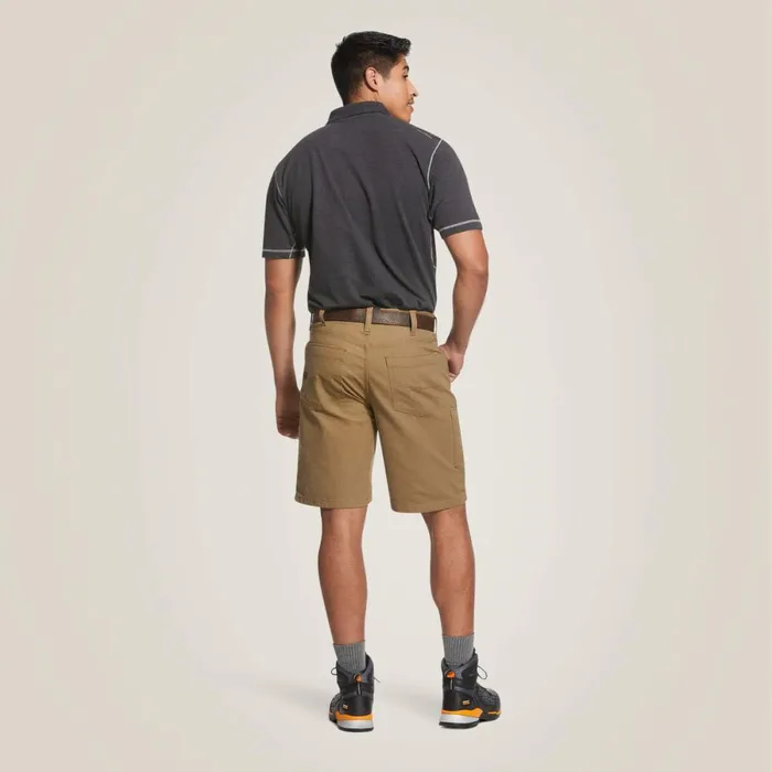 Rebar DuraStretch Made Tough 10034 Short Field Khaki Men Ariat Pants and Shorts Rebar DuraStretch Made Tough 10034 Short Field Khaki Men Ariat Pants and Shorts