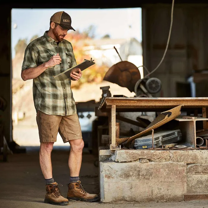 Rebar DuraStretch Made Tough 10034 Short Field Khaki Men Ariat Pants and Shorts Rebar DuraStretch Made Tough 10034 Short Field Khaki Men Ariat Pants and Shorts
