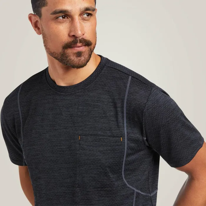 Rebar Evolution Athletic Fit TShirt Black Men Ariat TShirts and Polos Rebar Evolution Athletic Fit TShirt Black Men Ariat TShirts and Polos
