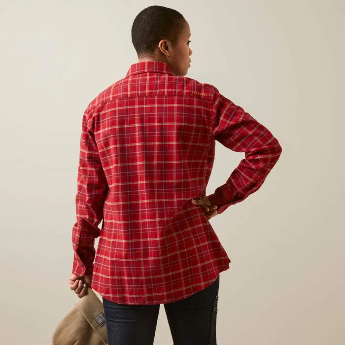 Rebar Flannel DuraStretch Work Shirt Samba Plaid Women Ariat TShirts and Tops