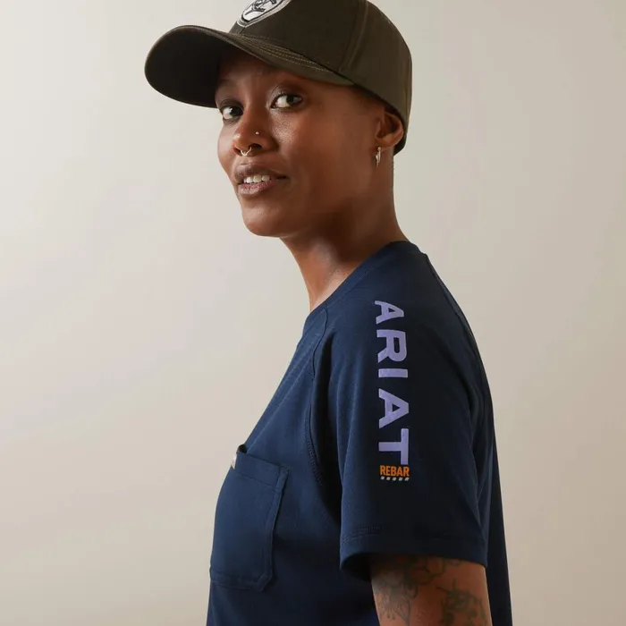 Rebar Heat Fighter TShirt Navy Dusk Women Ariat TShirts and Tops Rebar Heat Fighter TShirt Navy Dusk Women Ariat TShirts and Tops
