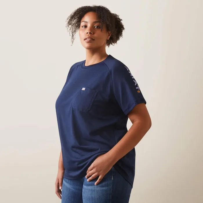 Rebar Heat Fighter TShirt Navy Dusk Women Ariat TShirts and Tops Rebar Heat Fighter TShirt Navy Dusk Women Ariat TShirts and Tops