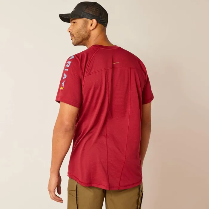 Rebar Heat Fighter TShirt Tibetan Redinfinity Heather Men Ariat Workwear Rebar Heat Fighter TShirt Tibetan Redinfinity Heather Men Ariat Workwear