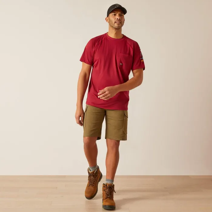 Rebar Heat Fighter TShirt Tibetan Redinfinity Heather Men Ariat Workwear Rebar Heat Fighter TShirt Tibetan Redinfinity Heather Men Ariat Workwear