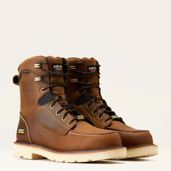Rebar Lift 8034 Waterproof Composite Toe Work Boot Distressed Brown Men Ariat Work Boots Rebar Lift 8034 Waterproof Composite Toe Work Boot Distressed Brown Men Ariat Work Boots