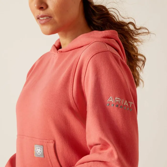 Rebar Lightweight Cropped Hoodie Mineral Red Women Ariat Workwear Rebar Lightweight Cropped Hoodie Mineral Red Women Ariat Workwear