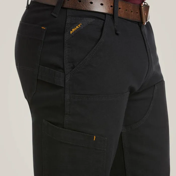 Rebar M4 Low Rise DuraStretch Made Tough Double Front Stackable Straight Leg Pant Black Men Ariat Pants and Shorts Rebar M4 Low Rise DuraStretch Made Tough Double Front Stackable Straight Leg Pant Black Men Ariat Pants and Shorts