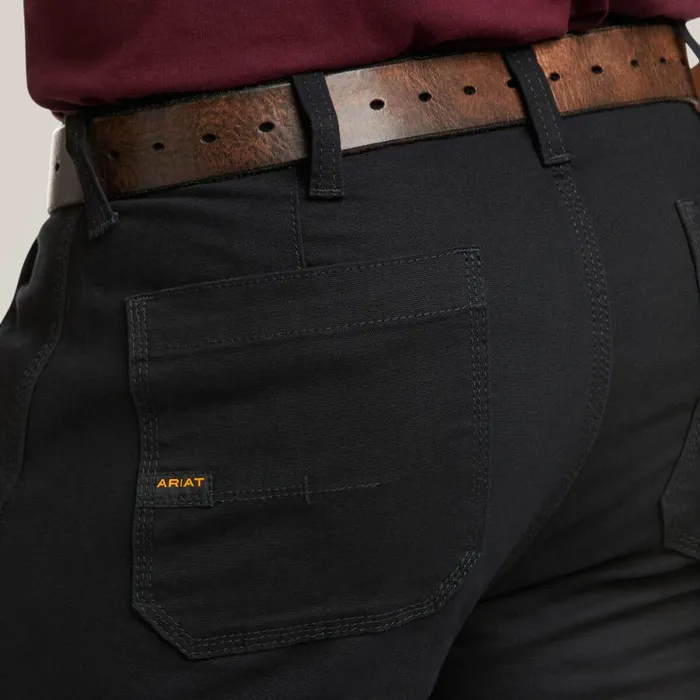 Rebar M4 Low Rise DuraStretch Made Tough Double Front Stackable Straight Leg Pant Black Men Ariat Pants and Shorts Rebar M4 Low Rise DuraStretch Made Tough Double Front Stackable Straight Leg Pant Black Men Ariat Pants and Shorts