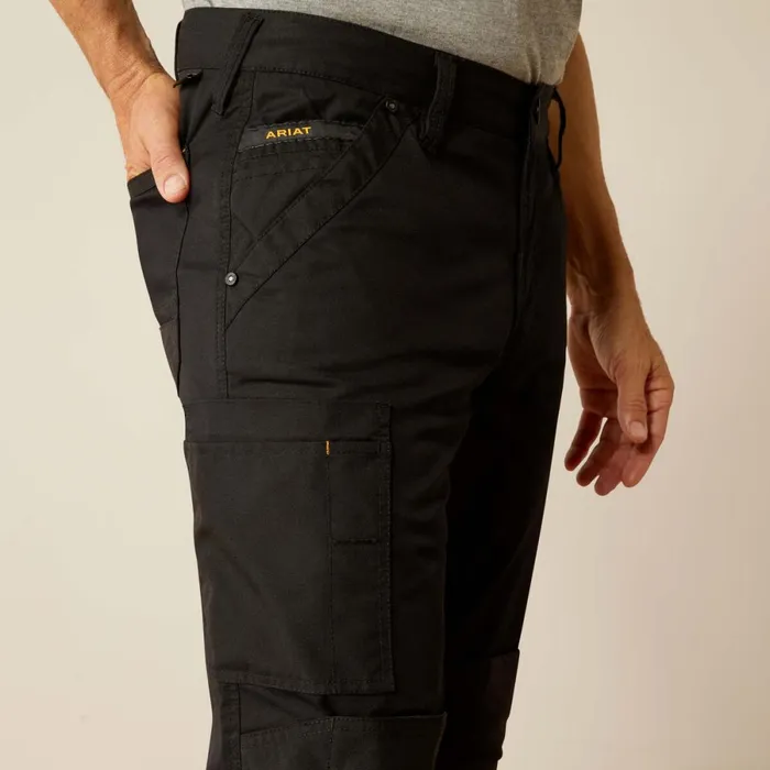 Rebar M7 Slim Cordura Twill Cargo Straight Pant Black Men Ariat Pants and Shorts Rebar M7 Slim Cordura Twill Cargo Straight Pant Black Men Ariat Pants and Shorts