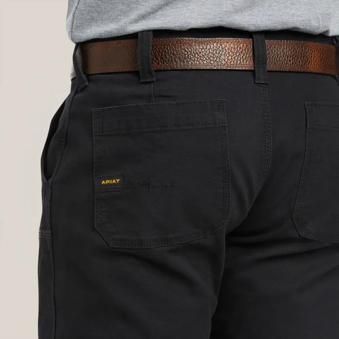 Rebar M7 Slim DuraStretch Made Tough Double Front Straight Pant Black Men Ariat Pants and Shorts Rebar M7 Slim DuraStretch Made Tough Double Front Straight Pant Black Men Ariat Pants and Shorts