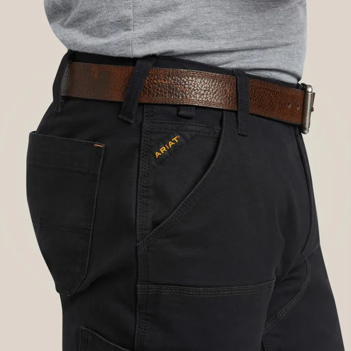 Rebar M7 Slim DuraStretch Made Tough Double Front Straight Pant Black Men Ariat Pants and Shorts Rebar M7 Slim DuraStretch Made Tough Double Front Straight Pant Black Men Ariat Pants and Shorts