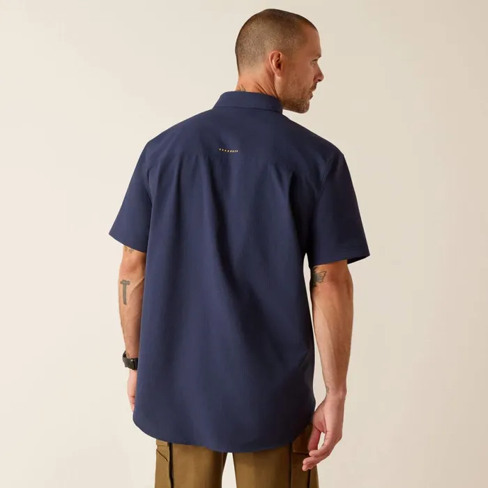 Rebar Made Tough 360 AirFlow Work Shirt Navy Men Ariat Button Down Shirts Rebar Made Tough 360 AirFlow Work Shirt Navy Men Ariat Button Down Shirts
