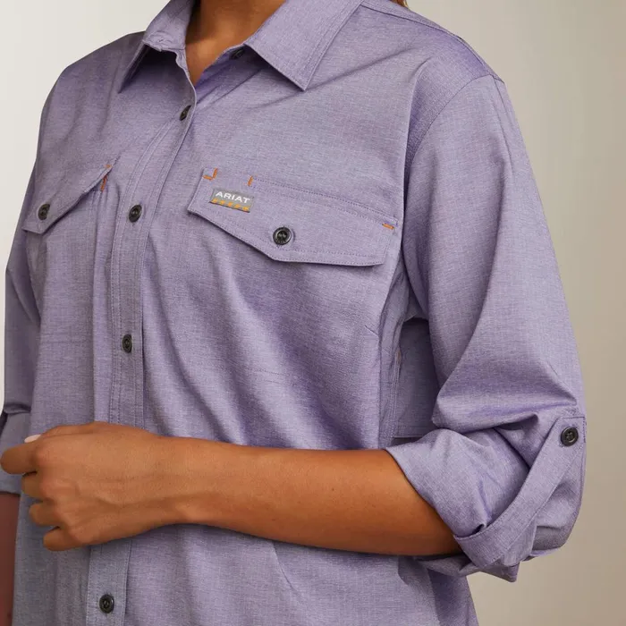 Rebar Made Tough VentTEK DuraStretch Work Shirt Corsican Blue Heather Women Ariat TShirts and Tops Rebar Made Tough VentTEK DuraStretch Work Shirt Corsican Blue Heather Women Ariat TShirts and Tops