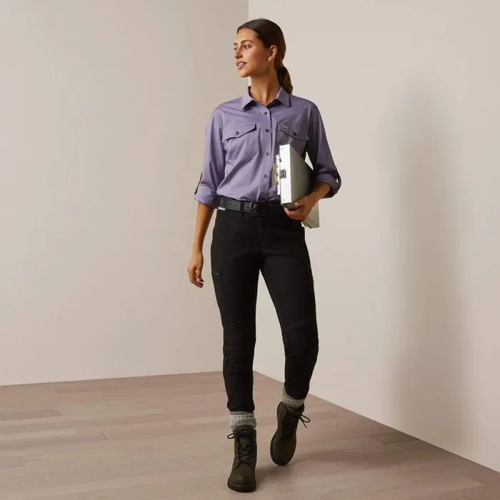 Rebar Made Tough VentTEK DuraStretch Work Shirt Corsican Blue Heather Women Ariat TShirts and Tops Rebar Made Tough VentTEK DuraStretch Work Shirt Corsican Blue Heather Women Ariat TShirts and Tops