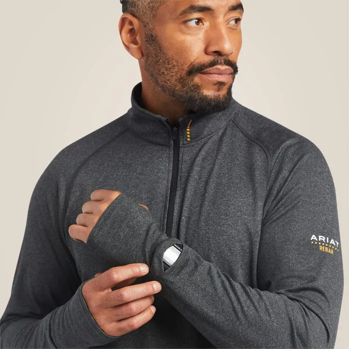 Rebar Polartec Elite Zip Baselayer Black Men Ariat TShirts and Polos Rebar Polartec Elite Zip Baselayer Black Men Ariat TShirts and Polos
