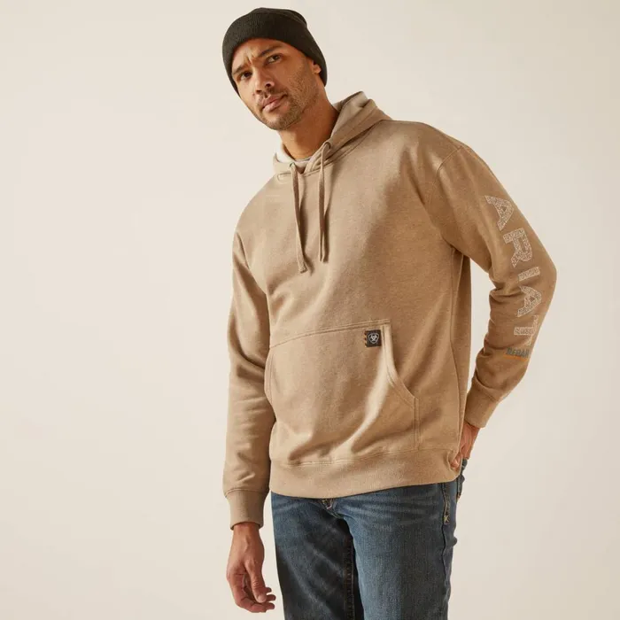Rebar Roughneck Pullover Hoodie Oatmeal Heather Men Ariat Sweatshirts and Hoodies Rebar Roughneck Pullover Hoodie Oatmeal Heather Men Ariat Sweatshirts and Hoodies