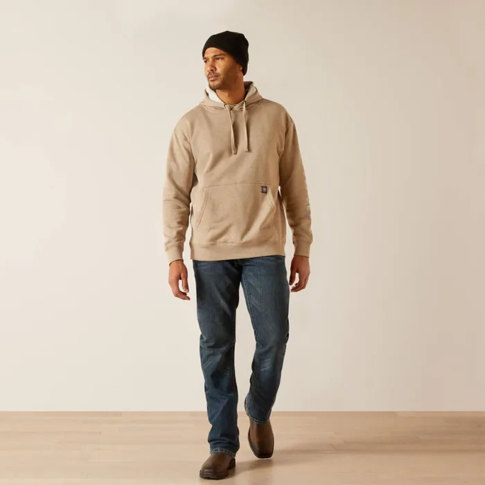 Rebar Roughneck Pullover Hoodie Oatmeal Heather Men Ariat Sweatshirts and Hoodies Rebar Roughneck Pullover Hoodie Oatmeal Heather Men Ariat Sweatshirts and Hoodies
