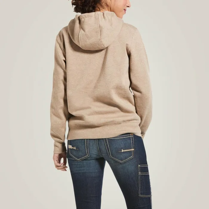 Rebar Skill Set 12 Zip Hoodie Dark Oatmeal Heather Women Ariat Sweatshirts and Hoodies Rebar Skill Set 12 Zip Hoodie Dark Oatmeal Heather Women Ariat Sweatshirts and Hoodies