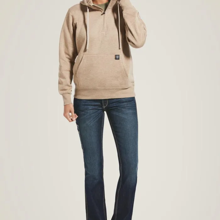 Rebar Skill Set 12 Zip Hoodie Dark Oatmeal Heather Women Ariat Sweatshirts and Hoodies Rebar Skill Set 12 Zip Hoodie Dark Oatmeal Heather Women Ariat Sweatshirts and Hoodies