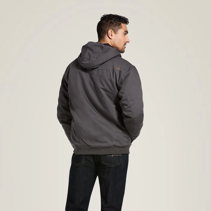 Rebar Washed DuraCanvas Insulated Jacket Rebar Grey Men Ariat Workwear Rebar Washed DuraCanvas Insulated Jacket Rebar Grey Men Ariat Workwear