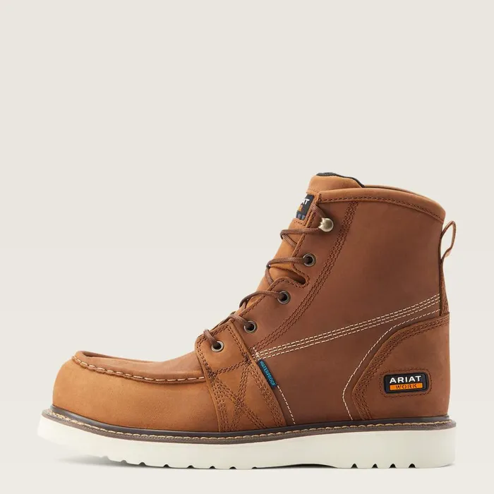 Rebar Wedge Moc Toe 6034 Waterproof Composite Toe Work Boot Aged Honey Men Ariat Work Boots Rebar Wedge Moc Toe 6034 Waterproof Composite Toe Work Boot Aged Honey Men Ariat Work Boots