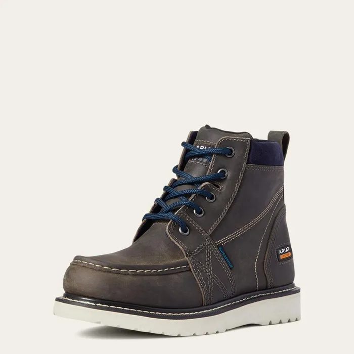 Rebar Wedge Moc Toe Waterproof Work Boot Steel Grey Women Ariat Waterproof Boots