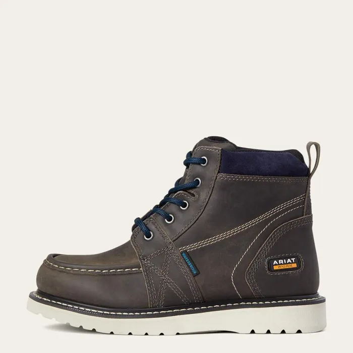 Rebar Wedge Moc Toe Waterproof Work Boot Steel Grey Women Ariat Waterproof Boots Rebar Wedge Moc Toe Waterproof Work Boot Steel Grey Women Ariat Waterproof Boots