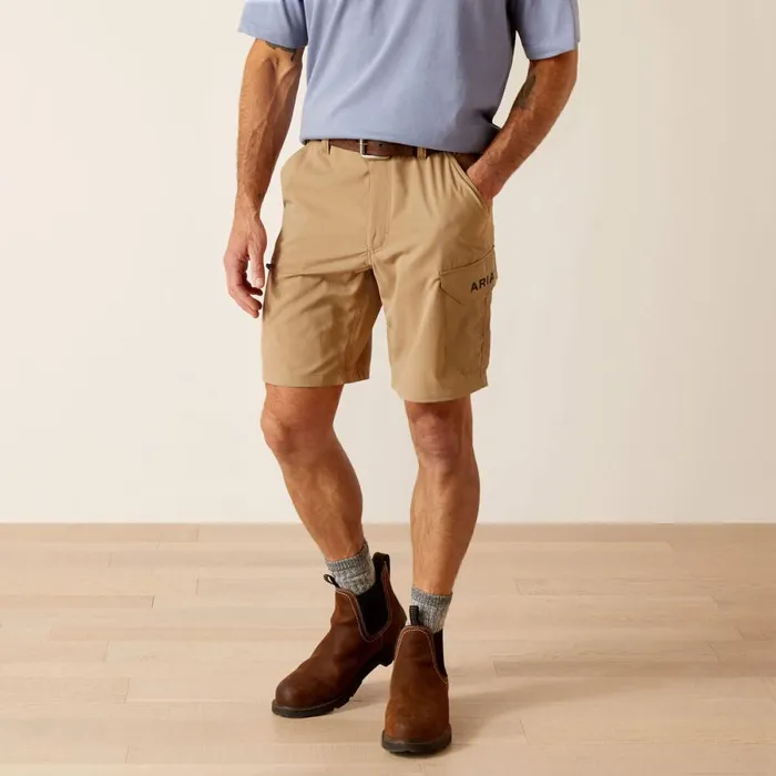 Rebar WorkFlow Ultralight Short Field Khaki Men Ariat Pants and Shorts