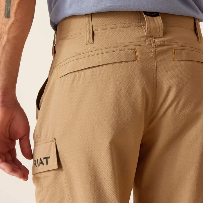 Rebar WorkFlow Ultralight Short Field Khaki Men Ariat Pants and Shorts Rebar WorkFlow Ultralight Short Field Khaki Men Ariat Pants and Shorts