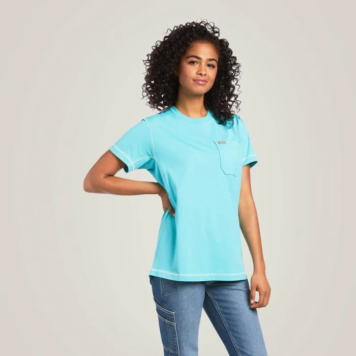 Rebar Workman Graphic Ariat Logo TShirt Meadowbrook Women Ariat TShirts and Tops