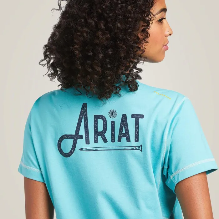 Rebar Workman Graphic Ariat Logo TShirt Meadowbrook Women Ariat TShirts and Tops Rebar Workman Graphic Ariat Logo TShirt Meadowbrook Women Ariat TShirts and Tops