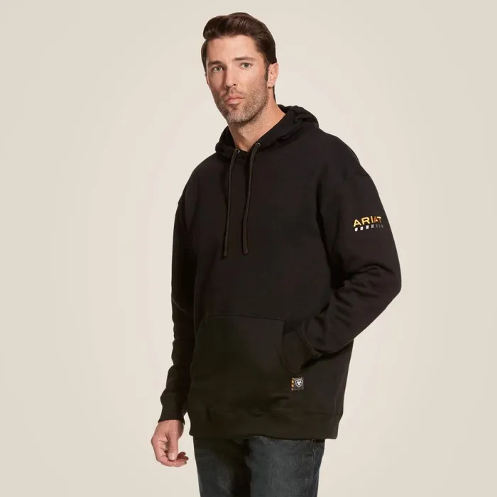 Rebar Workman Hoodie Black Men Ariat Sweatshirts and Hoodies