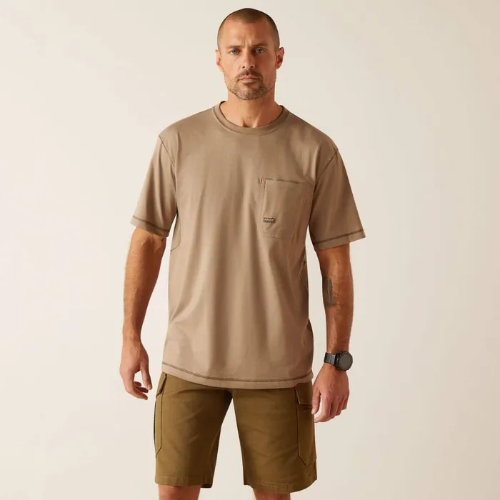 Rebar Workman TShirt Brindle Heather Men Ariat TShirts and Polos