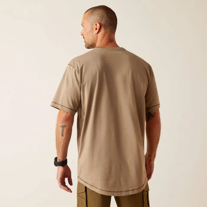Rebar Workman TShirt Brindle Heather Men Ariat TShirts and Polos Rebar Workman TShirt Brindle Heather Men Ariat TShirts and Polos