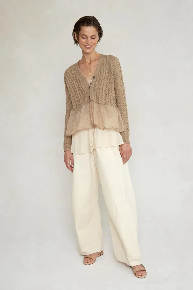 Rebecca Cardigan Almondine Women Chan Luu Knitwear