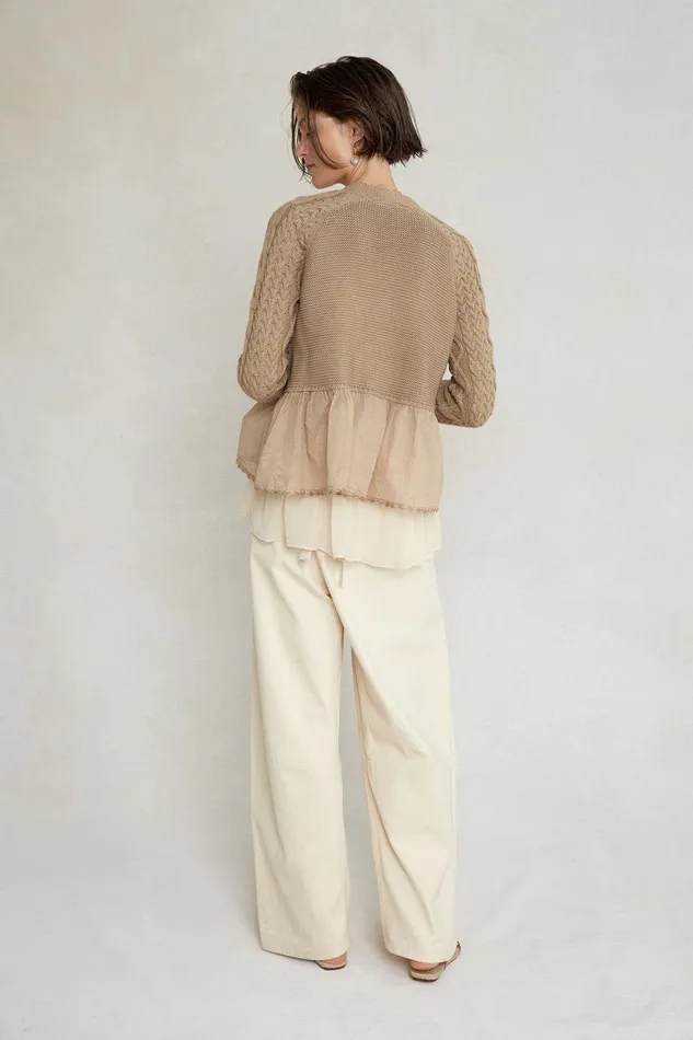 Rebecca Cardigan Almondine Women Chan Luu Knitwear
