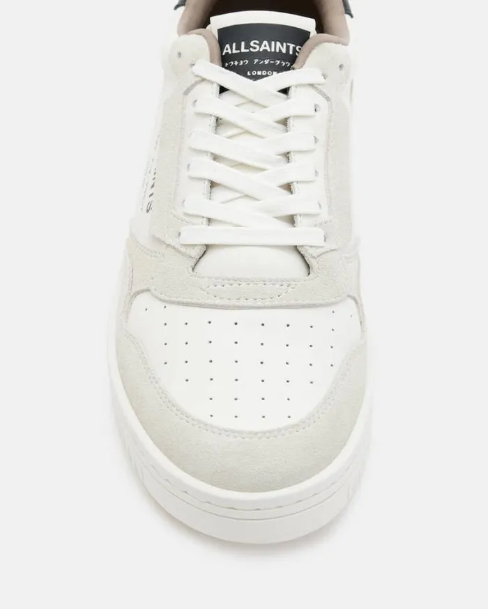 Regan Leather Low Top Sneakers Chalk Whiteblack Men AllSaints Shoes and Boots Regan Leather Low Top Sneakers Chalk Whiteblack Men AllSaints Shoes and Boots