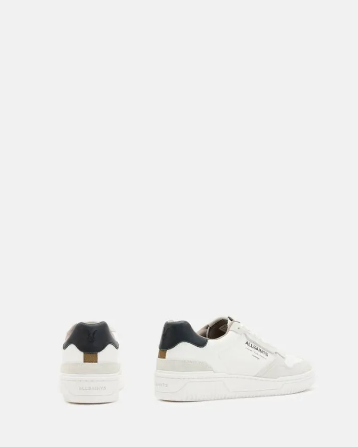 Regan Leather Low Top Sneakers Chalk Whiteblack Men AllSaints Shoes and Boots Regan Leather Low Top Sneakers Chalk Whiteblack Men AllSaints Shoes and Boots