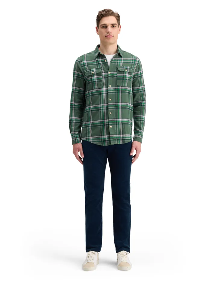 REGULAR FIT MULTICOLOURED FLANNEL CHECK SHIRT Green Check Men Scotch and Soda Shirts