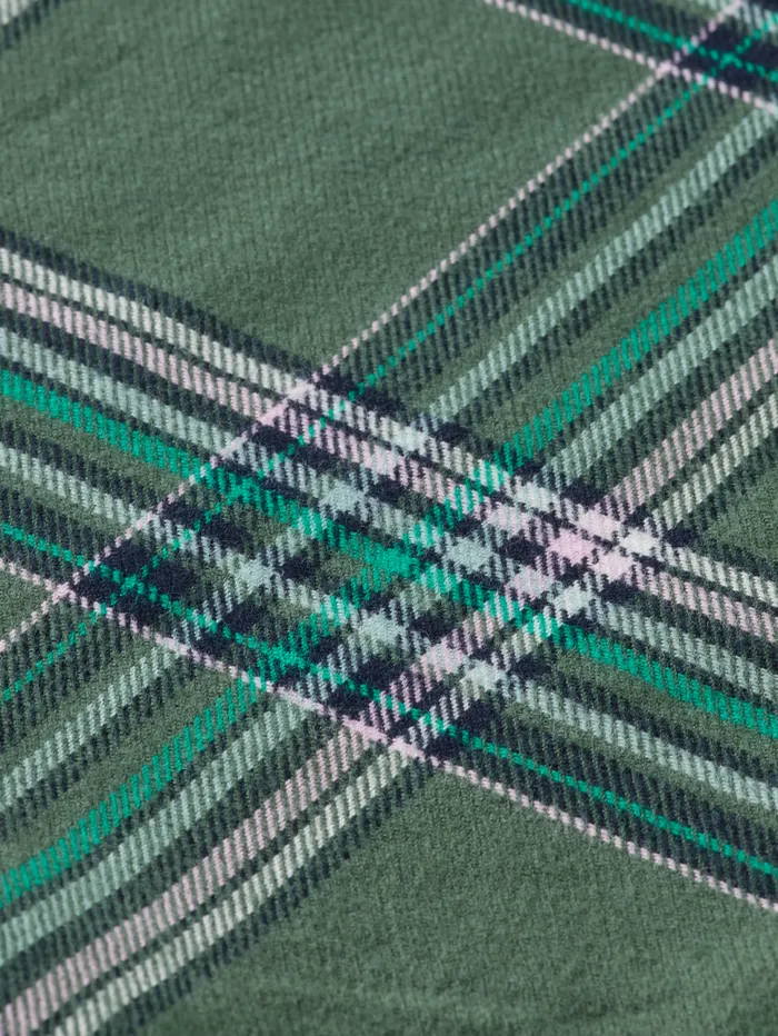 REGULAR FIT MULTICOLOURED FLANNEL CHECK SHIRT Green Check Men Scotch and Soda Shirts REGULAR FIT MULTICOLOURED FLANNEL CHECK SHIRT Green Check Men Scotch and Soda Shirts