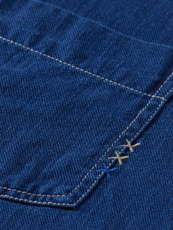 REGULAR FIT PREMIUM INDIGO TWILL WASHED SHIRT Indigo Men Scotch and Soda Shirts REGULAR FIT PREMIUM INDIGO TWILL WASHED SHIRT Indigo Men Scotch and Soda Shirts