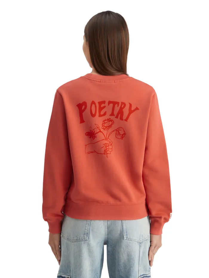 Regular Fit Sweatshirt With Front And Back Artwork Negroni Women Scotch and Soda Sweatshirts and Hoodies Regular Fit Sweatshirt With Front And Back Artwork Negroni Women Scotch and Soda Sweatshirts and Hoodies