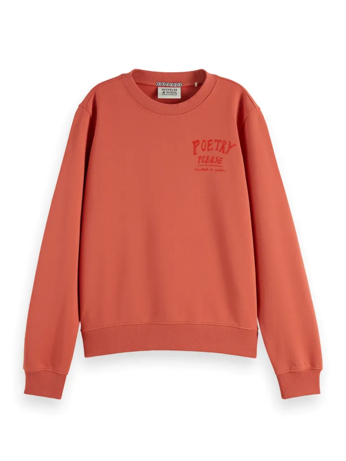 Regular Fit Sweatshirt With Front And Back Artwork Negroni Women Scotch and Soda Sweatshirts and Hoodies Regular Fit Sweatshirt With Front And Back Artwork Negroni Women Scotch and Soda Sweatshirts and Hoodies