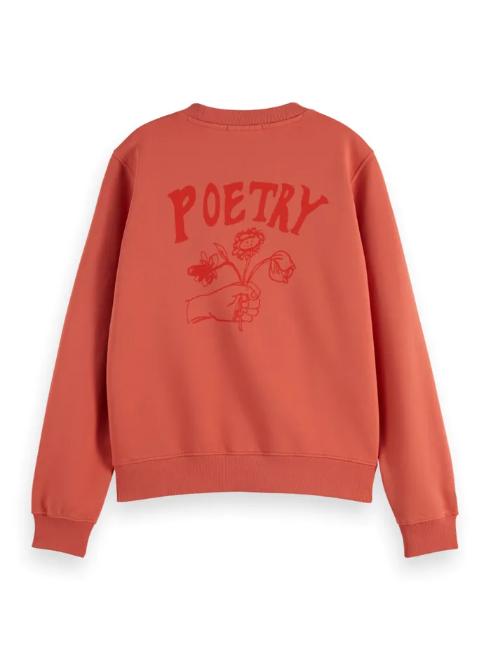 Regular Fit Sweatshirt With Front And Back Artwork Negroni Women Scotch and Soda Sweatshirts and Hoodies Regular Fit Sweatshirt With Front And Back Artwork Negroni Women Scotch and Soda Sweatshirts and Hoodies