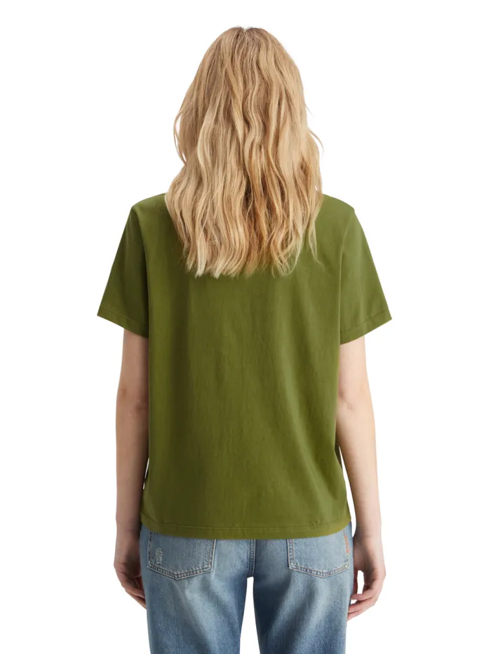 Regular Fit Tshirt With Small Chest Artwork Evening Black Women Scotch and Soda Tops and TShirts Regular Fit Tshirt With Small Chest Artwork Evening Black Women Scotch and Soda Tops and TShirts