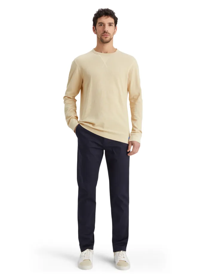 Regular Fit Waffle Tshirt Ls Moody Grey Men Scotch and Soda TShirts and Polo Shirts